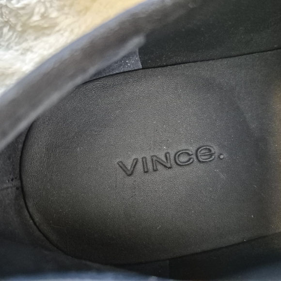 Vince Windell Platform Sneakers Espadrille Navy Blue Suede Lace Up Womens Sz 9.5 - Picture 10 of 12